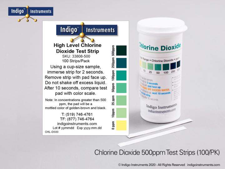 Chlorine Dioxide Test Strips